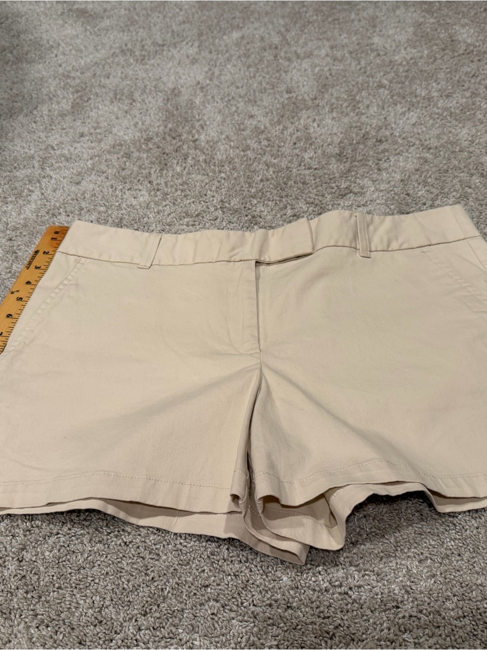 LOFT Cream Casual Women's Bermuda Shorts